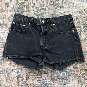 Levi's 501 Black Jean Shorts